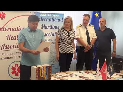 Solemn joint meeting of the International Maritime Association, the International Association of Health and Journalists of the National Union of Journalists of Ukraine, dedicated to the Day of medical workers and the Day of workers of the sea and river fleet